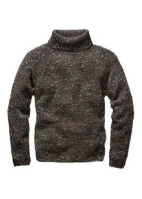 Hansen Mens Knit Sweater Brown melange, S