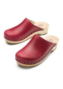 Berkemann Wooden shoe nappa Red, 41