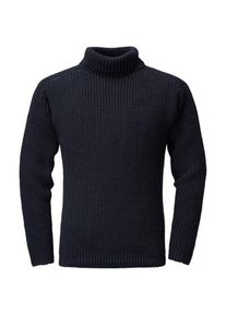 Hannes Roether Men sweater patent knit Navy, S