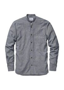 PIKE BROTHERS Mens Buccanoy Shirt Striped Blue-White, S