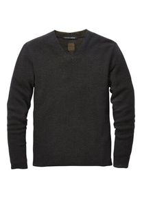 Hannes Roether Men sweater V-neck Blue-Braun, S