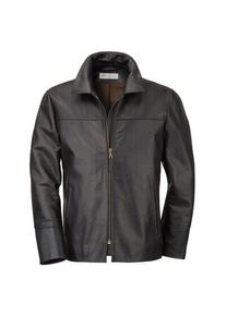 HACK Lederwaren Hack Lederware Men horse leather jacket pull up Blackbraun, 46