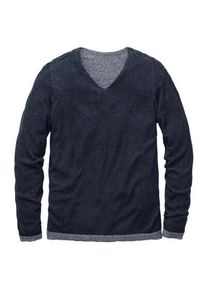 Seldom Men sweater V-neck Blue, S