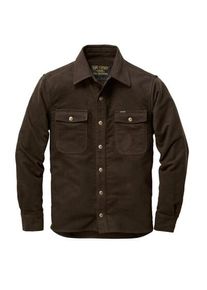 PIKE BROTHERS Mens shirt jacket moleskin Brown, S