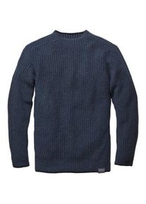 Seldom Men ribbed sweater Blue-Navy, S