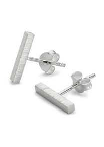 fejn jewelry Stud earrings satin bar Silver,