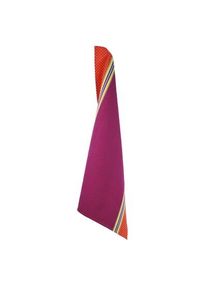 Tea towel check Orange / Plum,