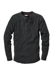 PIKE BROTHERS Men long sleeve shirt Anthracite, L