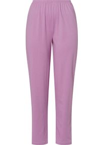 Dames Pyjama met decoratieve druppelvormige uitsparing voor wit/orchidee bedrukt Maat 40/42