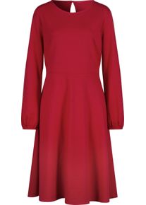 Dames Jerseyjurk met elastische boordjes rood Maat 48