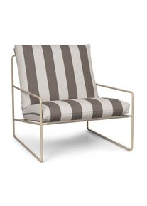 ferm LIVING Desert lenestol Cash stripe-chocolate
