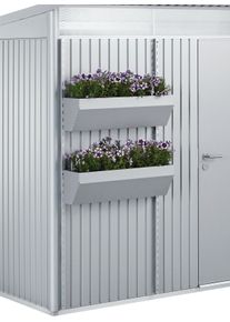 BioHort Blumenkasten »Floraboard«, 2er-Set, Silber-Metallic silberfarben, Größe B/T: 82 cm x 25 cm B/T: 82 cm x 25 cm , Zum Anschrauben an der...