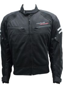 Roleff Motorradjacke »Ro 613 Mesh-Blouson«, 4 Taschen schwarz, Größe M, Jacke mit Weitenverstellung an der Hüfte