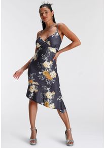 Melrose Midikleid, Im Flower-Design - Neue Kollektion blau, Größe 36 - N-Gr, Feminines Sommerkleid von Melrose