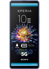 Sony Smartphone »Xperia 10 Iii Smartphone« 5g blau, 15,24 cm / 6,0" OLED Touchscreen Display, Full HD+ (21:9 Format)