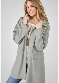 LIEBLINGSSTÜCK Lieblingsstück Parka »Inalal«, Mit Kapuze, Mit Kapuze grün, Größe 42, Trendige Parkajacke mit kontrastfarbenen Details und Kapuze von Lieblingsstück