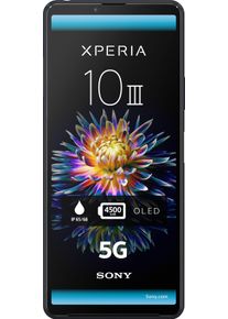 Sony Smartphone »Xperia 10 Iii Smartphone« 5g schwarz, 15,24 cm / 6,0" OLED Touchscreen Display, Full HD+ (21:9 Format)