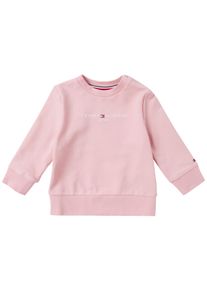 Tommy Hilfiger Shirtbody »Baby Essential Sweatshirt«, (1 Tlg.), Mit AufgesticktemLogo Am Ärmel rosa, Größe 86 - N-Gr, Sweater von Tommy Hilfiger...