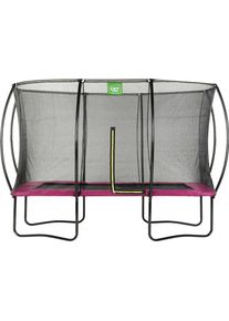 EXIT Gartentrampolin »Silhouette«, Bxt: 214X305 Cm, Mit Sicherheitsnetz rosa, Größe B: 214 cm - B: 214 cm, Stabiles Gestell aus galvanisiertem...