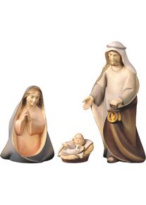 Ulpe Woodart Krippenfigur »Heilige Familie, Weihnachtsdeko«, (Set, 4 St.), Zur Komet Krippe, Handarbeit bunt , Krippenfiguren Maria, Josef und...