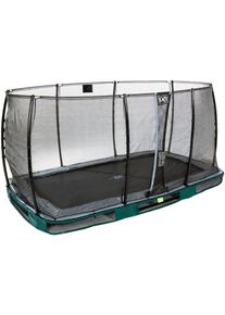 EXIT Gartentrampolin »Elegant Inground«, Bxt: 244X427 Cm, Mit Economy Sicherheitsnetz grün, Größe B: 437 cm - B: 437 cm, Einzigartiges,...