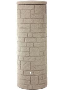 ARVES Regentonne »Arcado« beige , Aus Polyethylen, naturgetreue Nachbildung einer Natursteinsäule