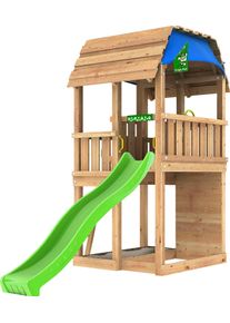 Jungle Gym Spielturm »Jungle Barn«, Bxtxh: 423X497X320 Cm bunt, Mit Kletterwand, Rutsche, Sandkasten und Doppelschaukel