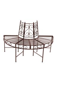 Garden Pleasure Baumbank »Marie«, (1 St.) braun, Größe B/H/T: 122 cm x 80 cm x 62 cm B/H/T: 122 cm x 80 cm x 62 cm , Baumbank aus...