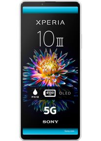 Sony Smartphone »Xperia 10 Iii Smartphone« 5g weiß, 15,24 cm / 6,0" OLED Touchscreen Display, Full HD+ (21:9 Format)