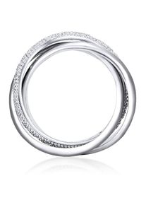 Lulu & Jane Lulu & Jane Dames Ring zilver / transparant 52