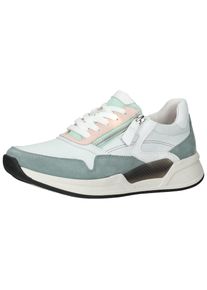 Gabor Dames Sneakers laag groen / mintgroen / lichtroze / wit 35