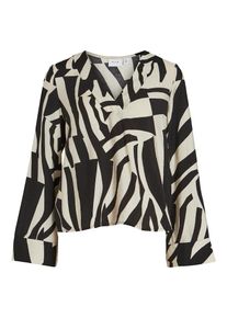 Vila Dames Blouse 'Dogma' beige / zwart S-M