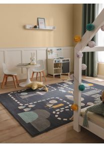Lytte Tapis enfant Juno Bleu 120x170 cm - Tapis pour chambre d'enfants/bébé
