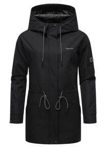 Ragwear Dames Functionele jas 'Urbanna Remake' zwart / wit XS