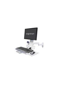 Ergotron Vægmonteret arm til LCD-skærm med tastaturbakke, Væg, 8.2kg, 24" (61 cm), Understøttede skærme - 1, Hvid - 45-230-216