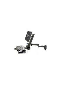 Ergotron Vægmonteret arm til LCD-skærm med tastaturbakke, Væg, 8.2kg, 24" (61 cm), Understøttede skærme - 1, Sort - 45-230-200