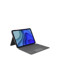 Logitech Tablet-tastatur, Combo Touch, DE Tyskland, QWERTZ, Grå - 920-010142