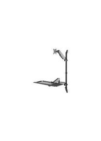 Digitus Vægbeslag til enkelt skærm/tastatur, Væg, 8kg, 32" (81.3 cm), Understøttede skærme - 1, Sort - DA-90372