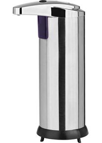 MAXXMEE Seifenspender, (2 Tlg.), Infrarotsensor, 250ml 6v, Aus Edelstahl, Chromfarben silberfarben, Größe B/H: 9,5 cm x 20,5 cm Ø 7 cm B/H: 9,5 cm...