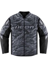 Icon Hooligan Tiger s Blood, textile jacket , color: Dark Green/Olive/Black , size: L