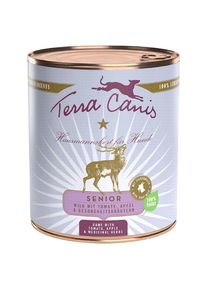 6x800 g Senior Senza cereali Selvaggina con Pomodoro, Mela ed Erbe salutari Terra Canis