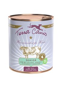 12x800g Senior Manzo con Sedano, Albicocca ed Erbe salutari senza cereali Terra Canis
