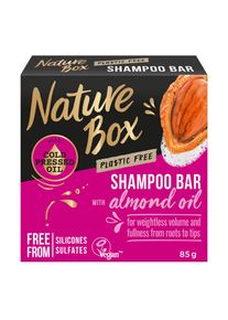 Nature Box Ingrijire Par Sampon Solid Reparator Cu Ulei De Migdala Presat La Rece 85 ml