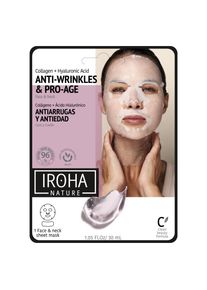 IROHA Ingrijire Ten Cotton Face &Neck MaskAnti-age-Collagen Masca 30 ml