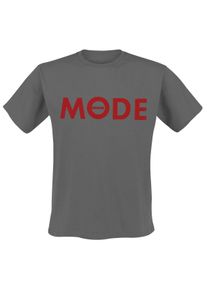Depeche Mode Red Logo T-Shirt charcoal