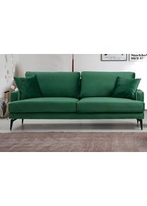 Design 3 szem&eacute;lyes kanap&eacute; Fenicia 205 cm z&ouml;ld
