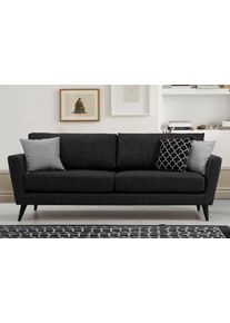 Design 3 szem&eacute;lyes kanap&eacute; Waneta 215 cm s&ouml;t&eacute;tsz&uuml;rke
