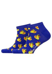 Nadměrná velikost: Happy Socks, Kotníkové ponožky s motivem kachniček Námořnická Modrá