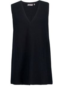 Ulla Popken Dames Gebreide jurk zwart XXL-4XL