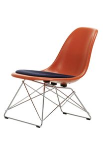 Eames Fiberglass Chair LSR chaise avec coussin d'assise Vitra